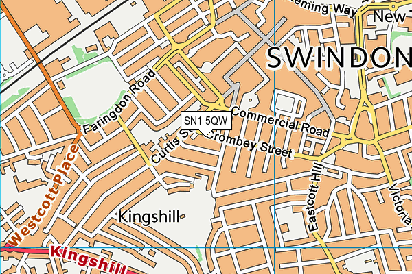 SN1 5QW map - OS VectorMap District (Ordnance Survey)