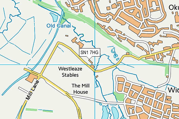 SN1 7HG map - OS VectorMap District (Ordnance Survey)