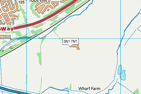 SN1 7NT map - OS VectorMap District (Ordnance Survey)