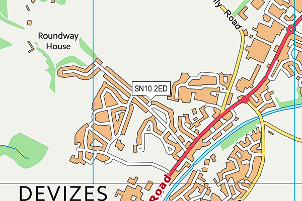 SN10 2ED map - OS VectorMap District (Ordnance Survey)