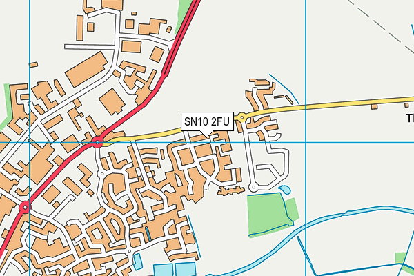 SN10 2FU map - OS VectorMap District (Ordnance Survey)