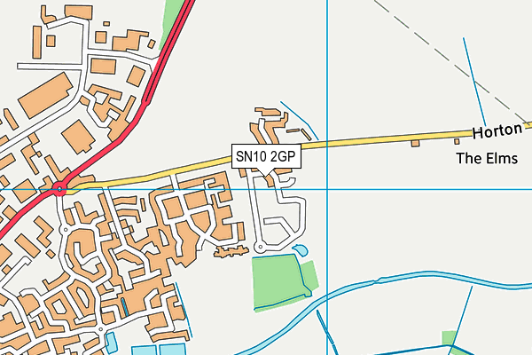 SN10 2GP map - OS VectorMap District (Ordnance Survey)