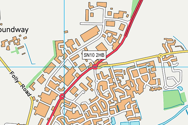 SN10 2HB map - OS VectorMap District (Ordnance Survey)