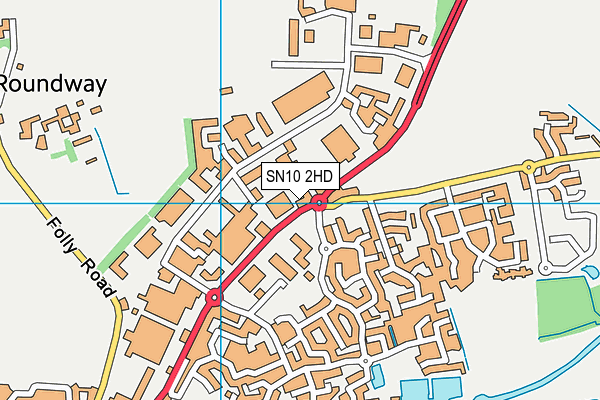 SN10 2HD map - OS VectorMap District (Ordnance Survey)