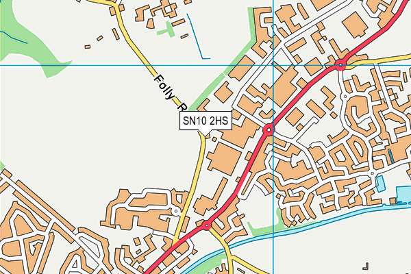 SN10 2HS map - OS VectorMap District (Ordnance Survey)