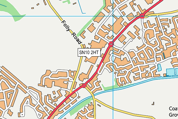 SN10 2HT map - OS VectorMap District (Ordnance Survey)