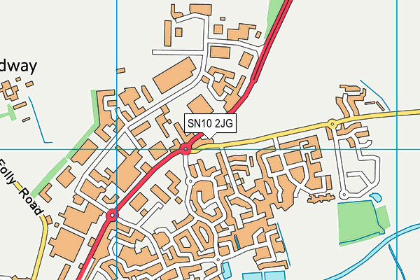 SN10 2JG map - OS VectorMap District (Ordnance Survey)
