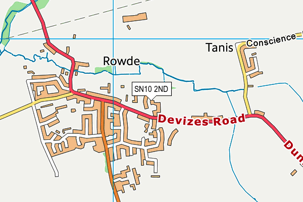 Rowde CofE Academy map (SN10 2ND) - OS VectorMap District (Ordnance Survey)