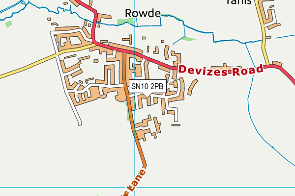 SN10 2PB map - OS VectorMap District (Ordnance Survey)