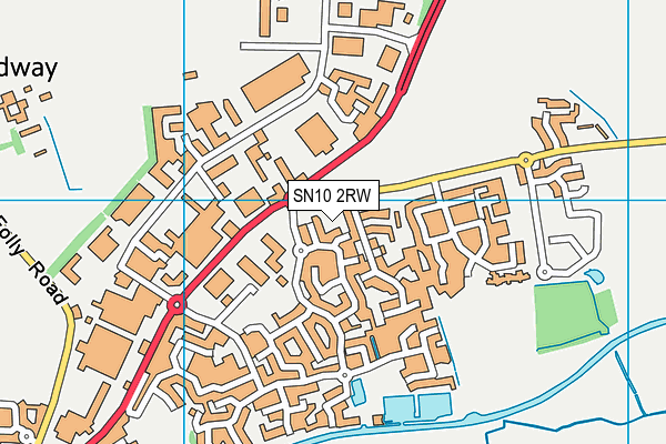 SN10 2RW map - OS VectorMap District (Ordnance Survey)