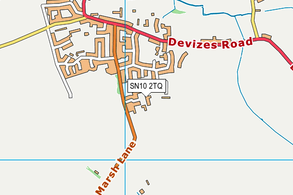 SN10 2TQ map - OS VectorMap District (Ordnance Survey)