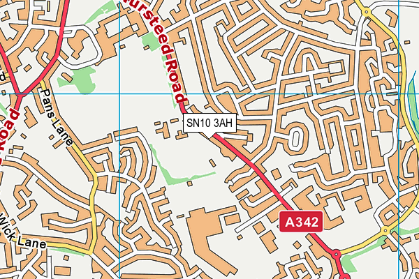 Southbroom St James Academy map (SN10 3AH) - OS VectorMap District (Ordnance Survey)