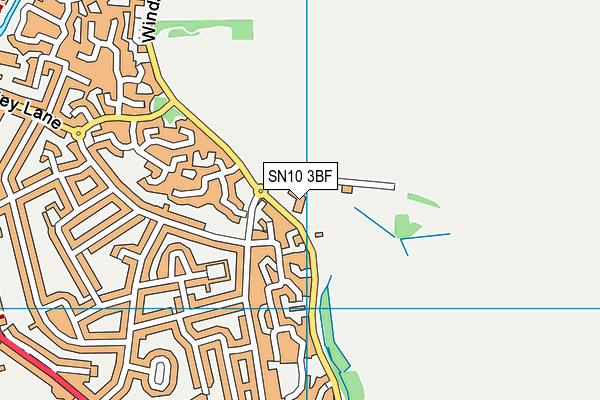 SN10 3BF map - OS VectorMap District (Ordnance Survey)