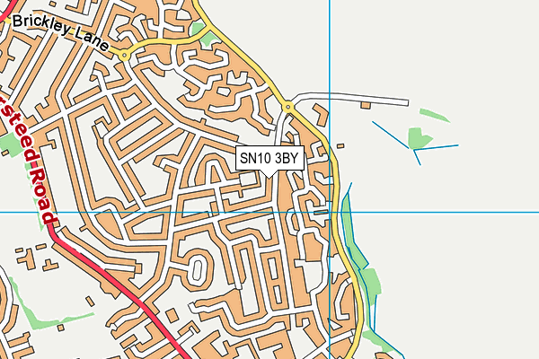 SN10 3BY map - OS VectorMap District (Ordnance Survey)