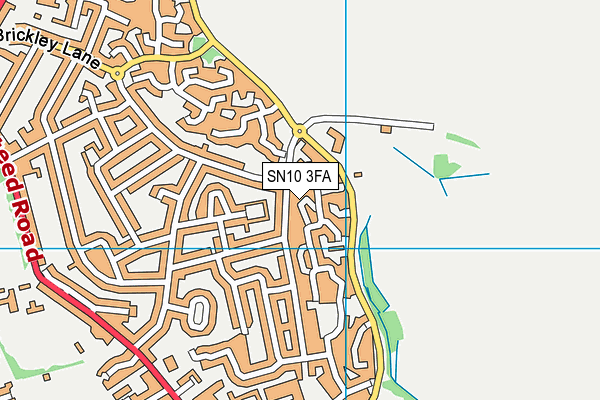 SN10 3FA map - OS VectorMap District (Ordnance Survey)