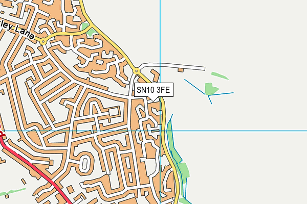 SN10 3FE map - OS VectorMap District (Ordnance Survey)