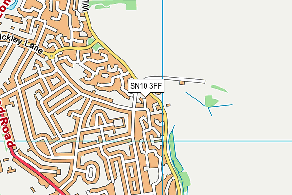 SN10 3FF map - OS VectorMap District (Ordnance Survey)