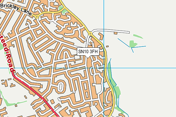 SN10 3FH map - OS VectorMap District (Ordnance Survey)