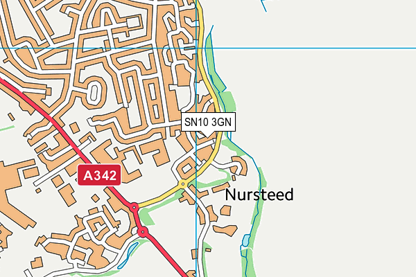 SN10 3GN map - OS VectorMap District (Ordnance Survey)