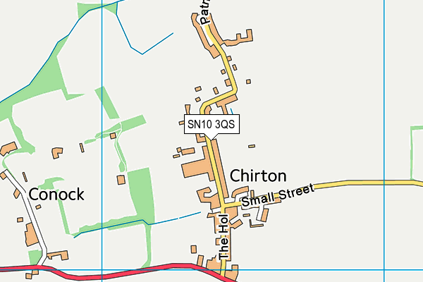 Chirton Church of England Primary School map (SN10 3QS) - OS VectorMap District (Ordnance Survey)