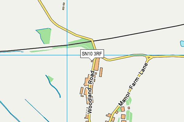 SN10 3RF map - OS VectorMap District (Ordnance Survey)