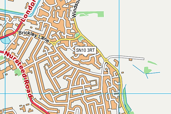 SN10 3RT map - OS VectorMap District (Ordnance Survey)
