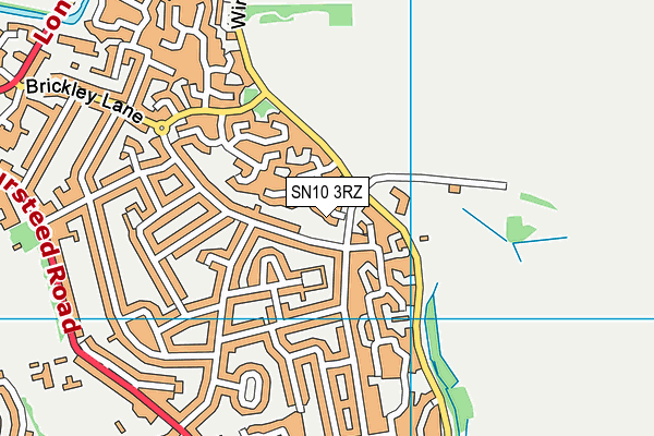 SN10 3RZ map - OS VectorMap District (Ordnance Survey)