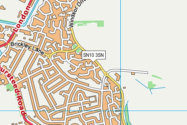 SN10 3SN map - OS VectorMap District (Ordnance Survey)