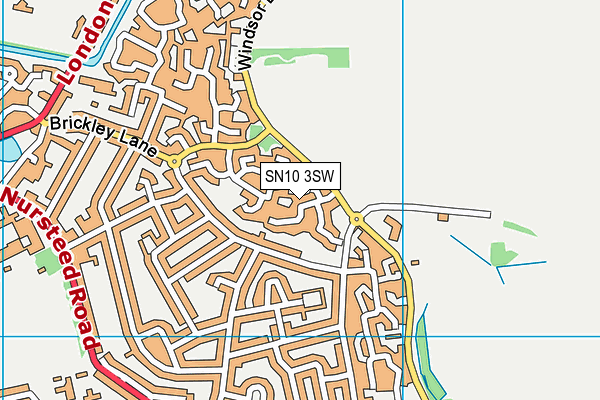 SN10 3SW map - OS VectorMap District (Ordnance Survey)
