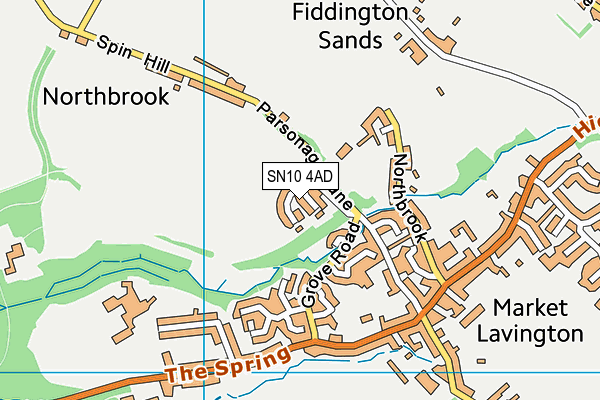 SN10 4AD map - OS VectorMap District (Ordnance Survey)