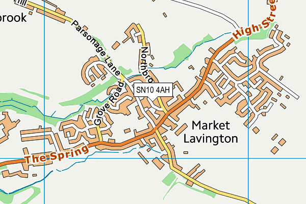 SN10 4AH map - OS VectorMap District (Ordnance Survey)