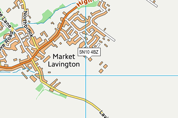 SN10 4BZ map - OS VectorMap District (Ordnance Survey)