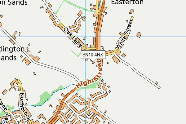 SN10 4NX map - OS VectorMap District (Ordnance Survey)