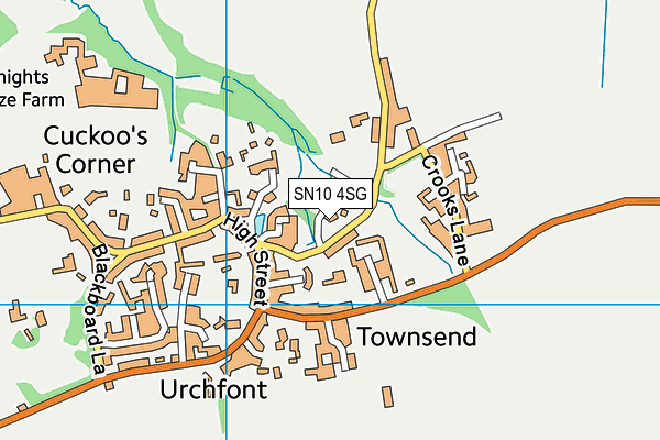 SN10 4SG map - OS VectorMap District (Ordnance Survey)