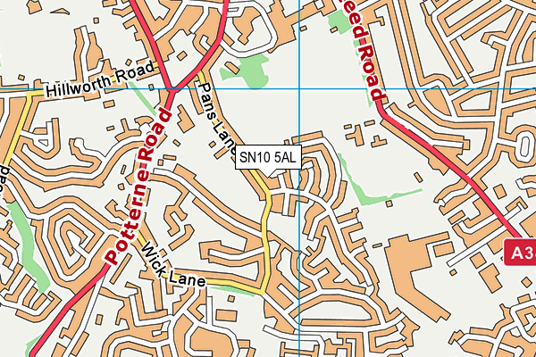 SN10 5AL map - OS VectorMap District (Ordnance Survey)