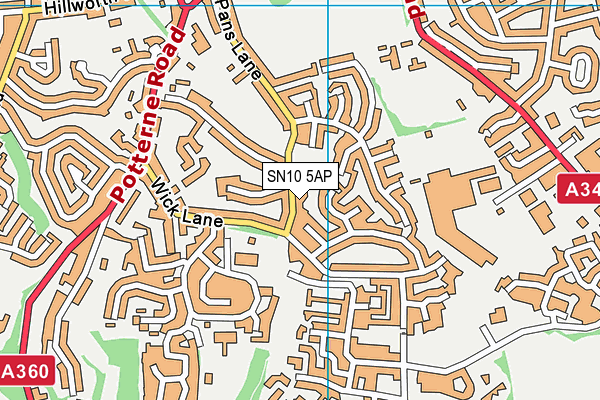 SN10 5AP map - OS VectorMap District (Ordnance Survey)