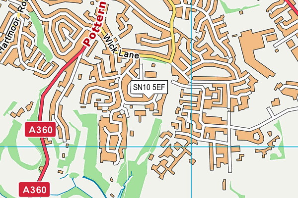 Downland School map (SN10 5EF) - OS VectorMap District (Ordnance Survey)