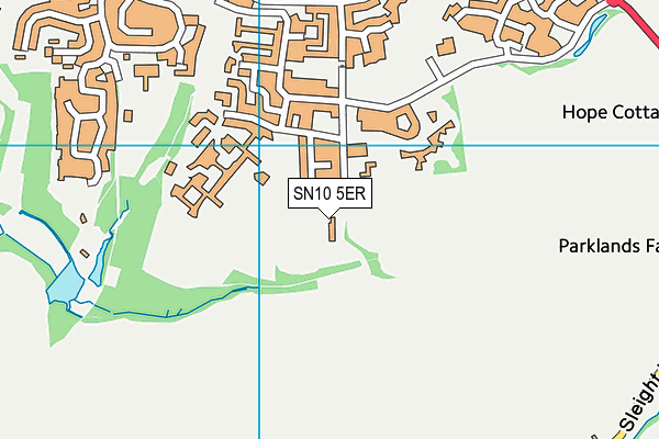 SN10 5ER map - OS VectorMap District (Ordnance Survey)