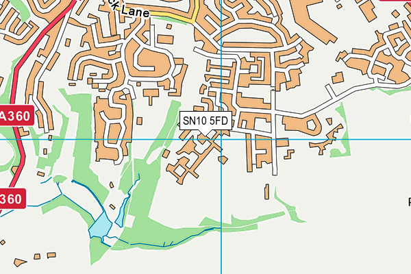 SN10 5FD map - OS VectorMap District (Ordnance Survey)