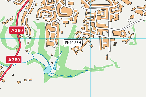SN10 5FH map - OS VectorMap District (Ordnance Survey)