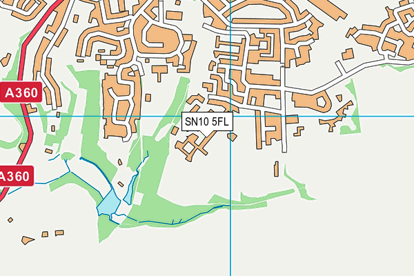 SN10 5FL map - OS VectorMap District (Ordnance Survey)