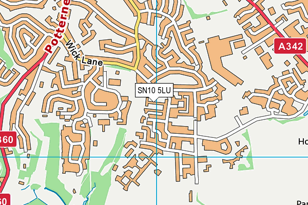 SN10 5LU map - OS VectorMap District (Ordnance Survey)