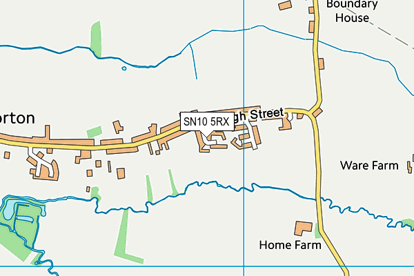 SN10 5RX map - OS VectorMap District (Ordnance Survey)