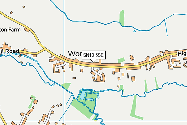 Five Lanes Ce (Va) Primary School (Worton Site) map (SN10 5SE) - OS VectorMap District (Ordnance Survey)