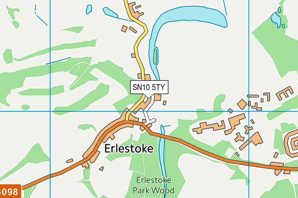 SN10 5TY map - OS VectorMap District (Ordnance Survey)