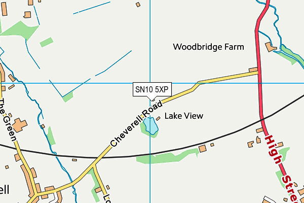 SN10 5XP map - OS VectorMap District (Ordnance Survey)