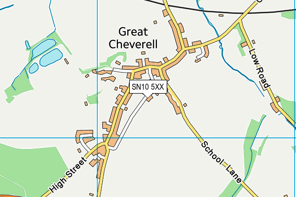 SN10 5XX map - OS VectorMap District (Ordnance Survey)