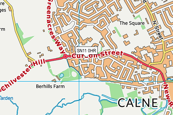 SN11 0HR map - OS VectorMap District (Ordnance Survey)