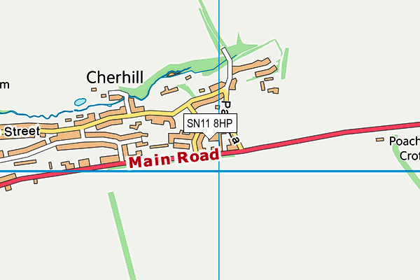 SN11 8HP map - OS VectorMap District (Ordnance Survey)