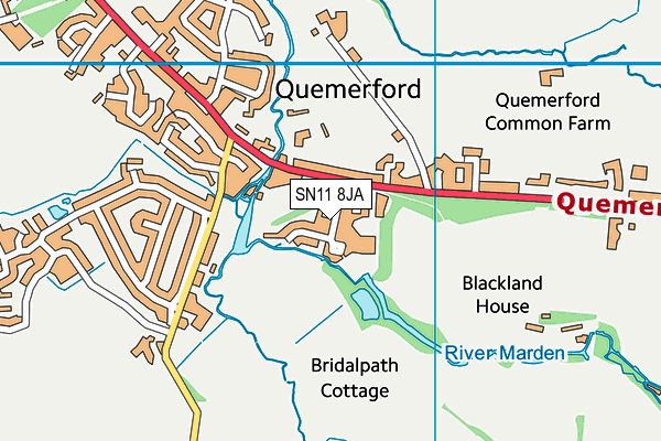 SN11 8JA map - OS VectorMap District (Ordnance Survey)